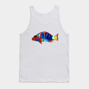 "Harlequin Tuskfish" Tank Top